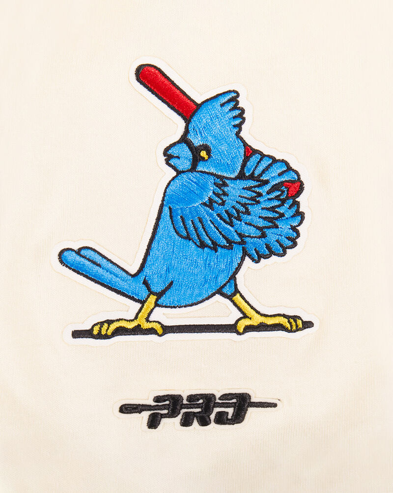 PRO STANDARD Big Boys' St. Louis Cardinals Retro Short Sleeve Classic Striped Tee LSCB1315094-EUN cream 2