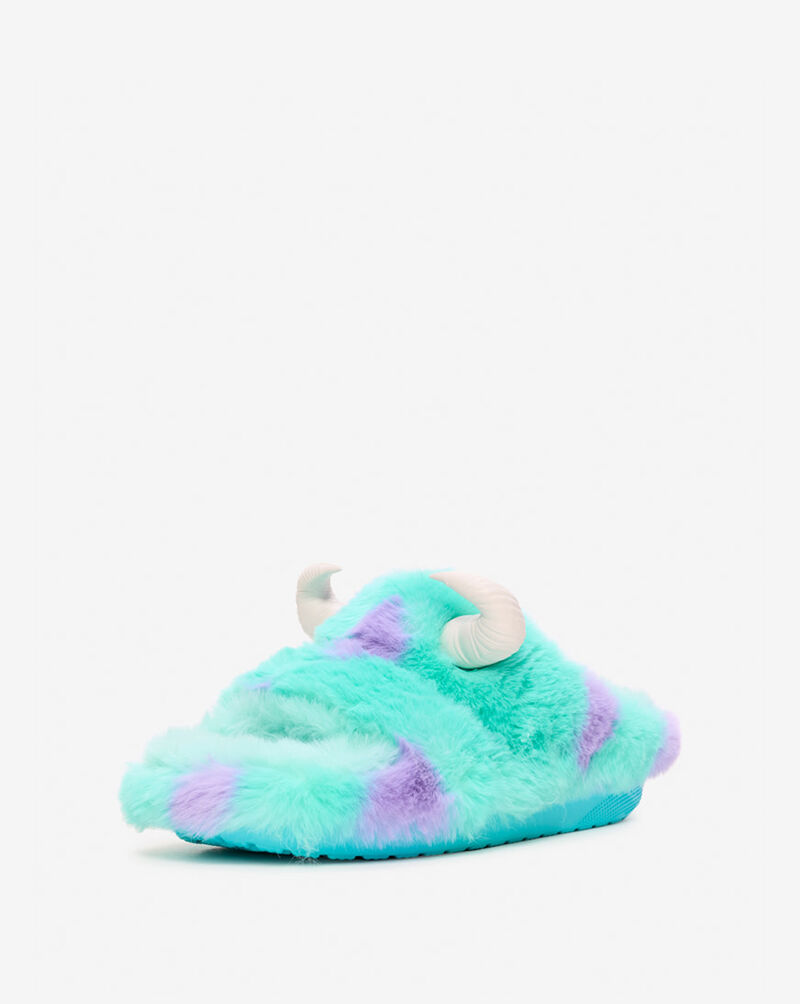 Crocs Grade School Monsters Inc. Sully Classic Cozzzy Sandal 210877-90HJ Blue 2