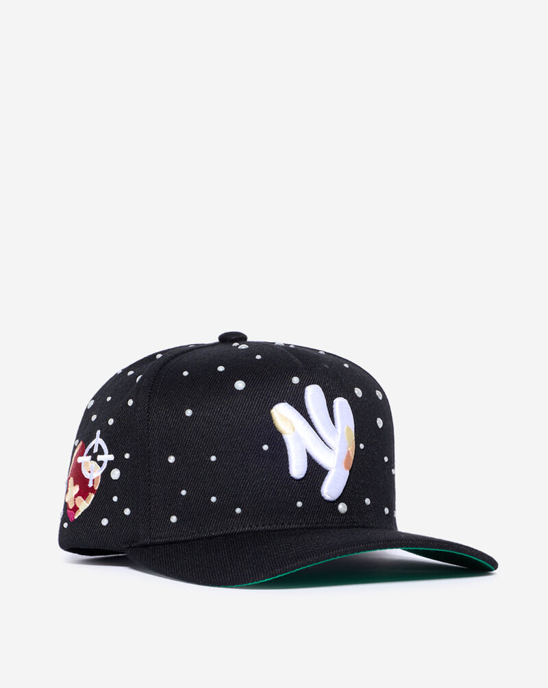 Field Grade NY Kurve King Pearl Full Twill Trucker Hat 1006732 Black 1