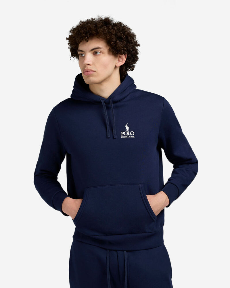 Polo Ralph Lauren Logo Fleece Hoodie 710981137008-NVY Blue 1