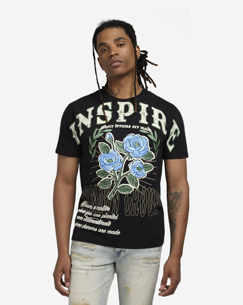 Smoke Rise Varsity Fashion Tee KT25176SN-BLK Black 1