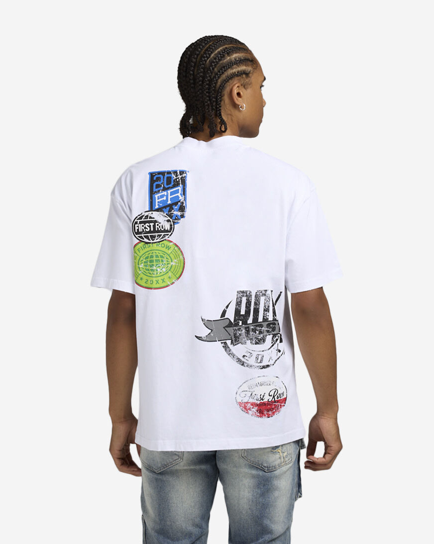 柔らかな質感の FRT2132S-WHT Tee Patch Graphic Row First Shop white USA SNIPES | トップス