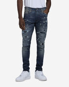 Jordan Craig Distressed 5-Pocket Rip and Repair Jeans JS1216-DEA Black 1