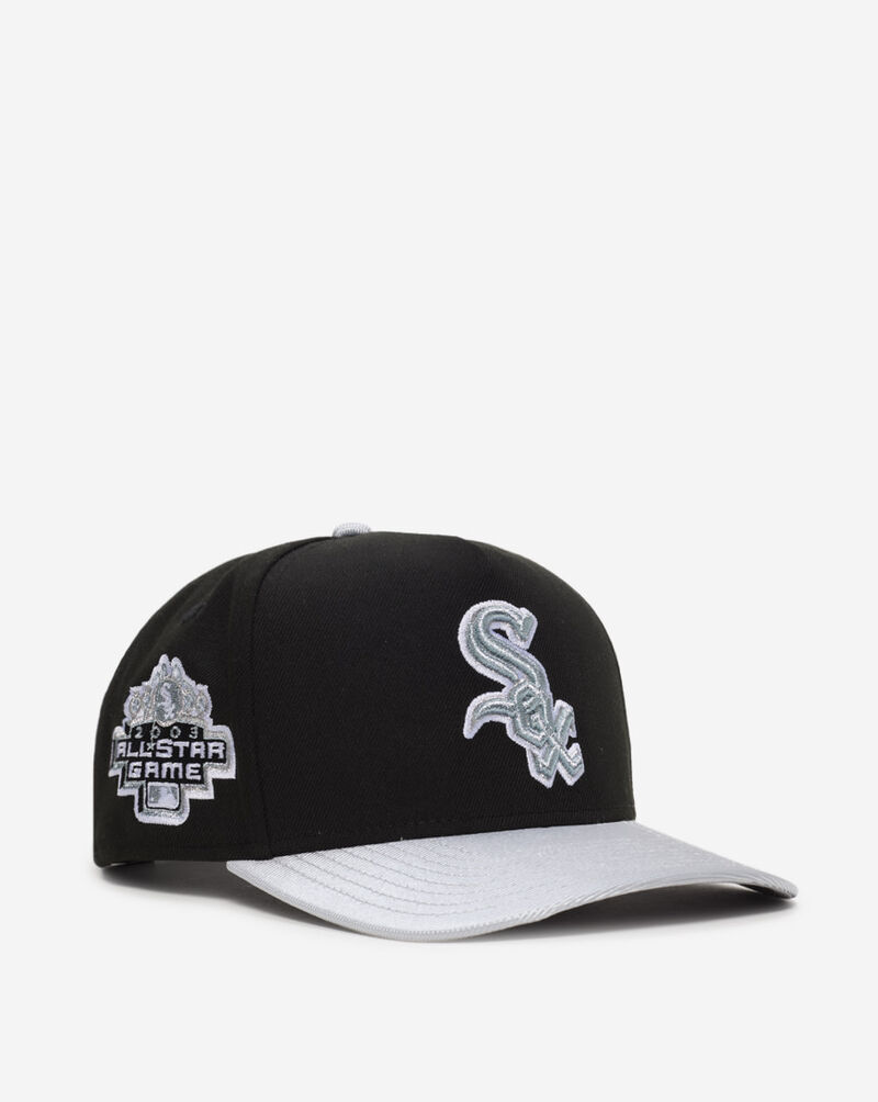 New Era 9Fifty Chicago White Sox A-Frame Retro Hooks Snapback Hat 70921868 Black 1