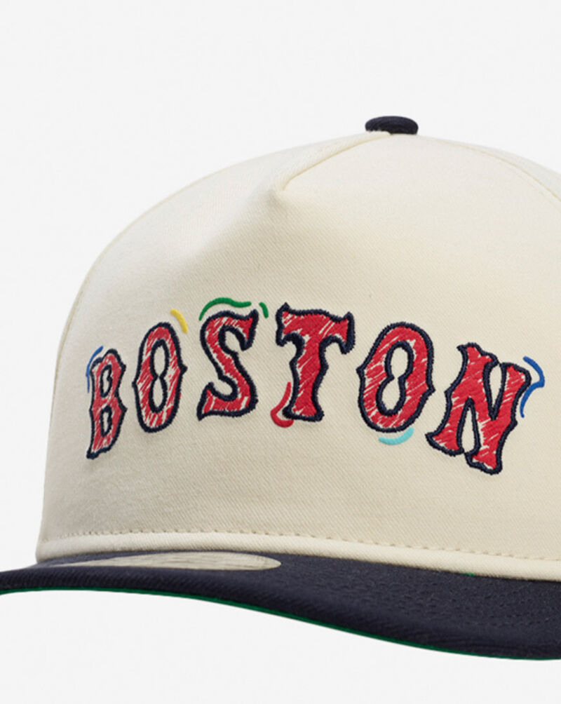 New Era 9Fifty Boston Red Sox Scribble Golfer Snapback Hat 60641276 White 2