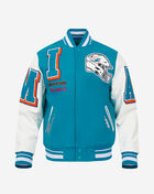 Miami Dolphins Mash Up Rib Wool Varsity Jacket