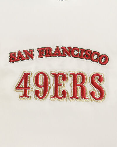 San Francisco 49Ers Retro Classic Rib Satin Jacket