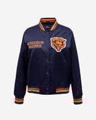 PRO STANDARD Chicago Bears Retro Classic Rib Satin Jacket  FCHU44000-MOM Blue 1