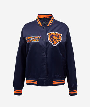 Chicago Bears Retro Classic Rib Satin Jacket 