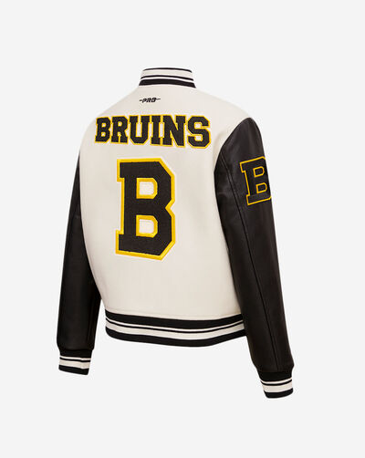 Boston Bruins Retro Classic Rib Wool Varsity Jacket