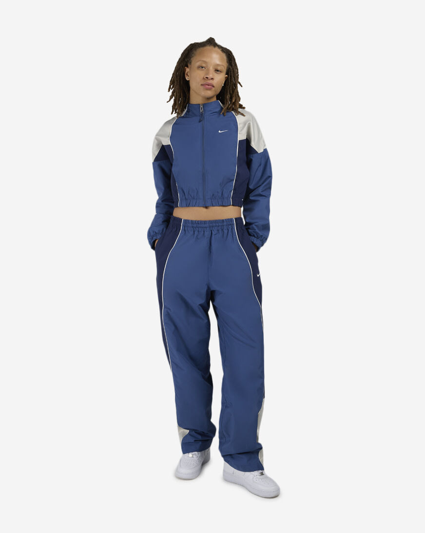 Shop Nike NSW Oversized Mid-Rise Track Pants IF0218-410 blue
