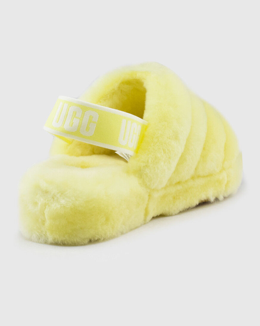 ugg fluff yeah slide yellow