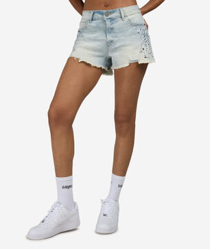 Rhinestone Bermuda Shorts