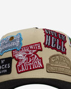 Field Grade Patchwork Logo Wool Trucker Hat 1006222 cream 2