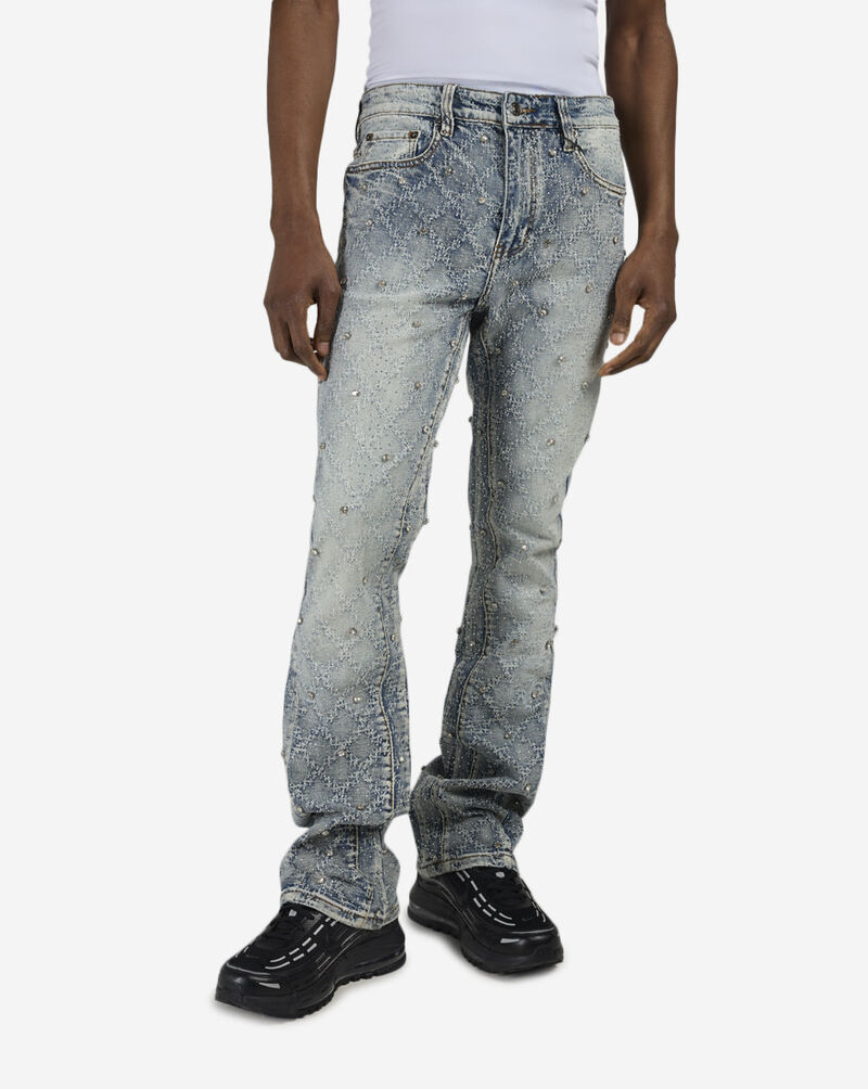 Decibel Embellished Stacked Jeans DECWB496-LTBLU Blue 1