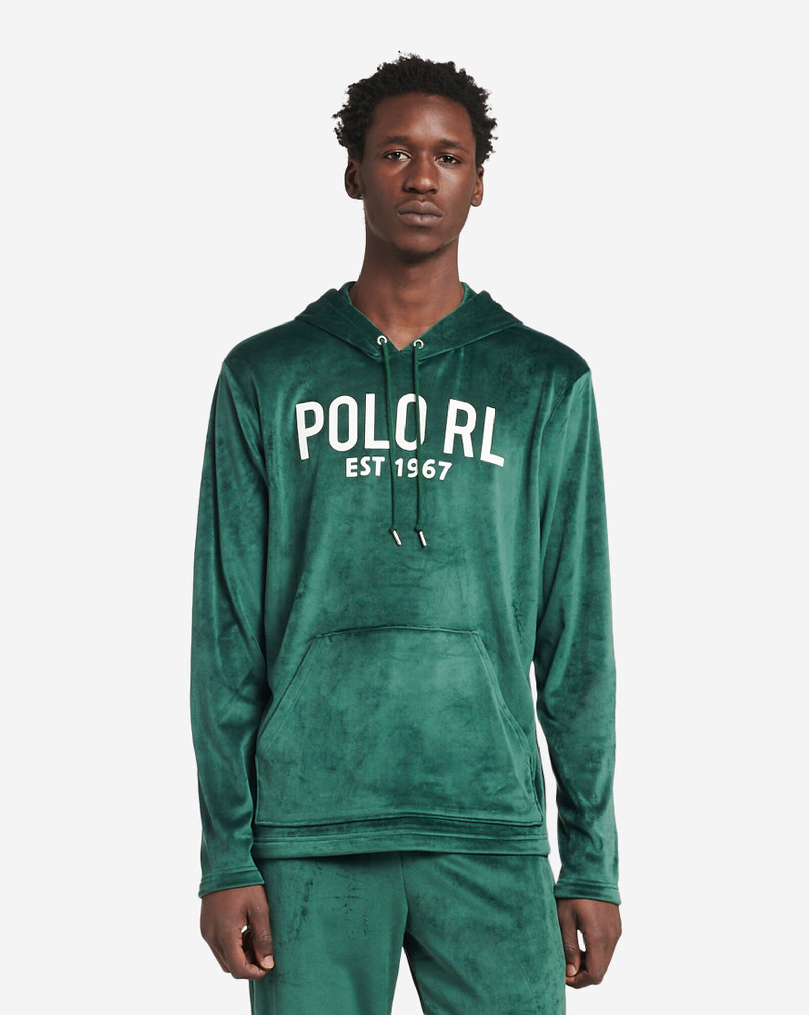 Shop Polo Ralph Lauren Plush Velour Slim Hoodie PP31RL-AQVI green | SNIPES  USA