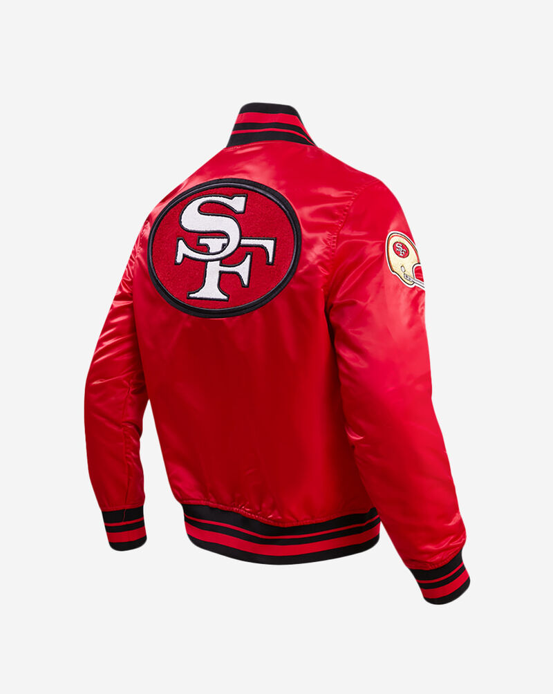 PRO STANDARD San Francisco 49Ers Retro Classic Rib Satin Jacket FS4643597-RBK Red 3