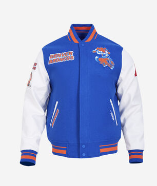 Denver Broncos Retro Classic Rib Wool Varsity Jacket