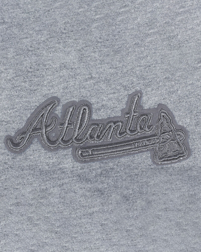 PRO STANDARD Atlanta Braves Neutral Drop Shoulder Tee  LAB137001-DHG Grey 2