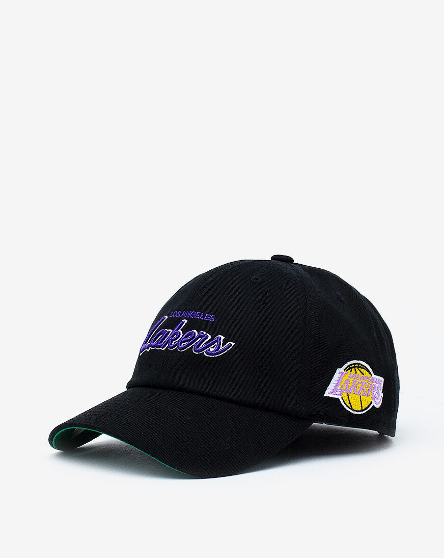 mitchell and ness lakers dad hat