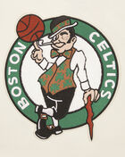 Boston Celtics Retro Classic Rib Cropped Fleece Pullover Hoodie