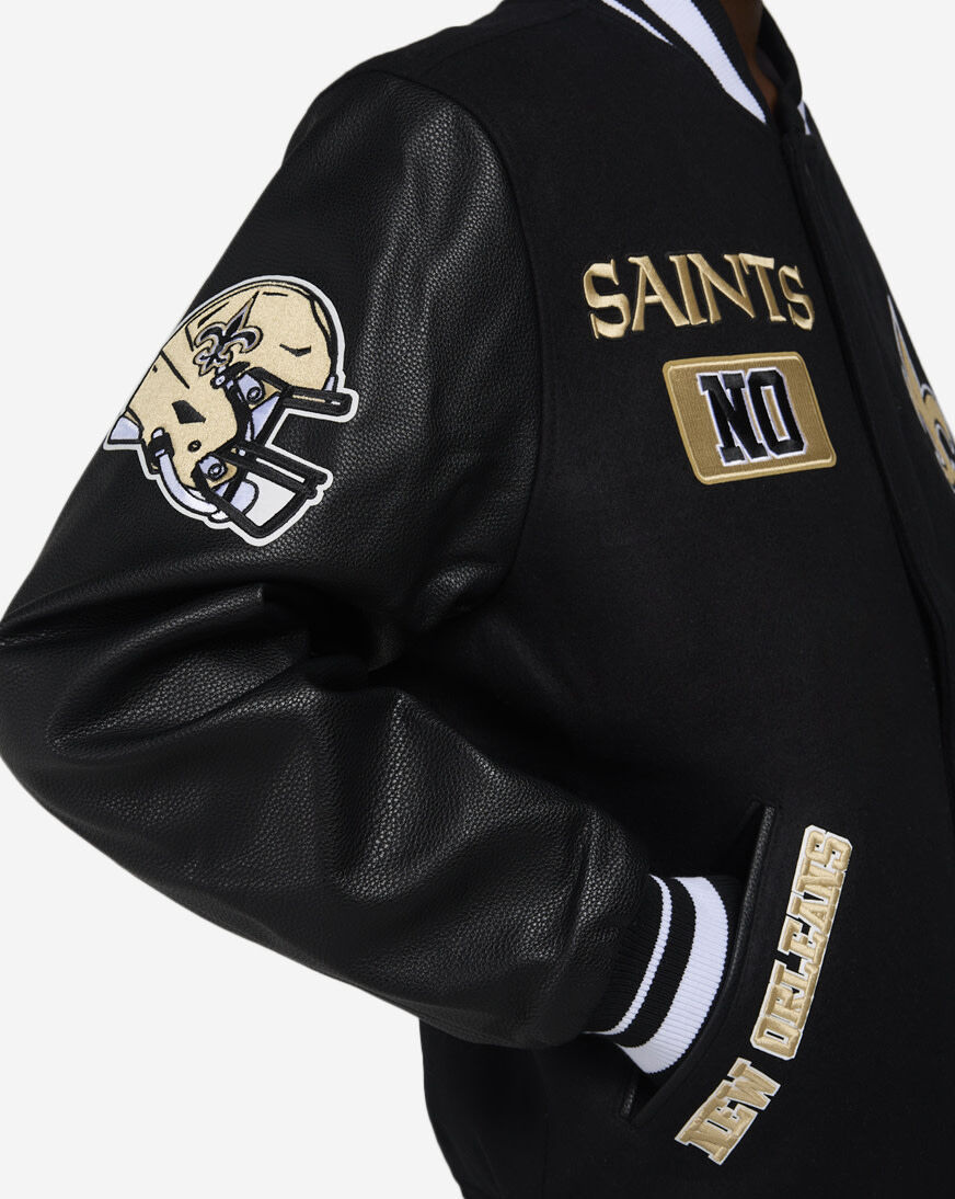 Shop PRO STANDARD New Orleans Saints Pro Area Code Varsity Jacket
