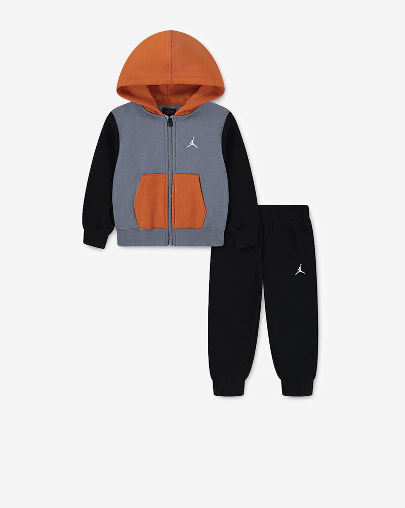 Jordan Toddler Colorblock Hoodie Set 75F118-J8F Black 1