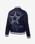 PRO STANDARD Dallas Cowboys Mash Up Rib Satin Jacket FDCU42387-MDN Blue 3
