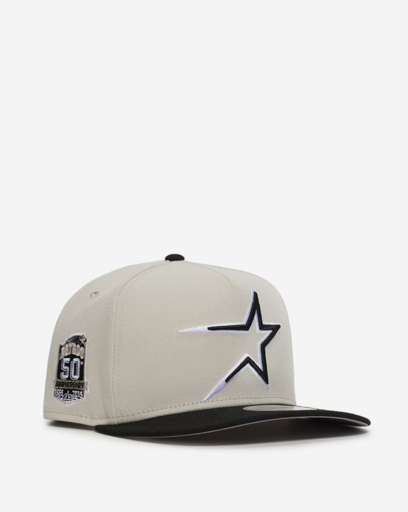 New Era 9Fifty Houston Astros A-Frame Snapback Hat 71012995 Grey 1