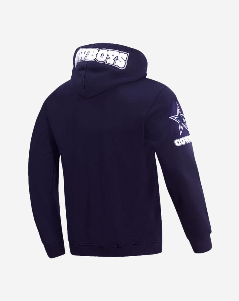 PRO STANDARD Dallas Cowboys Classic Chenille Double Knit Pull Over Hoodie FDC5410295-MDN Blue 3