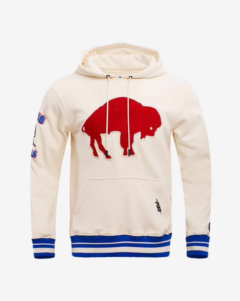 PRO STANDARD Buffalo Bills Retro Classic Fleece Pull Over Hoodie FBB543398-ERB cream 1