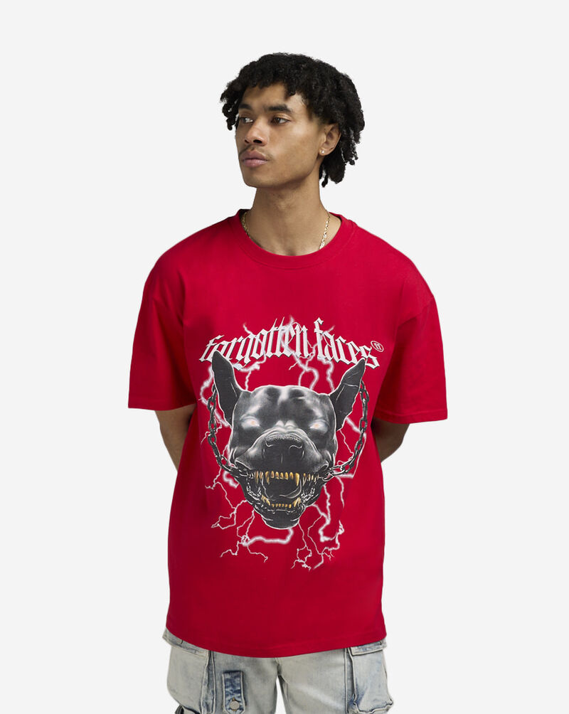 Forgotten Faces Electric Pit Bull Tee FOFUS117-00491 Red 1