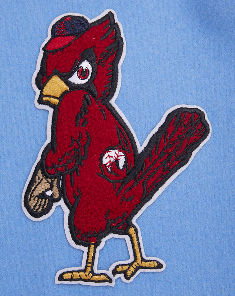 PRO STANDARD St. Louis Cardinals Retro Classic Rib Wool Varsity Jacket  LSCH35753-UWH Blue 4