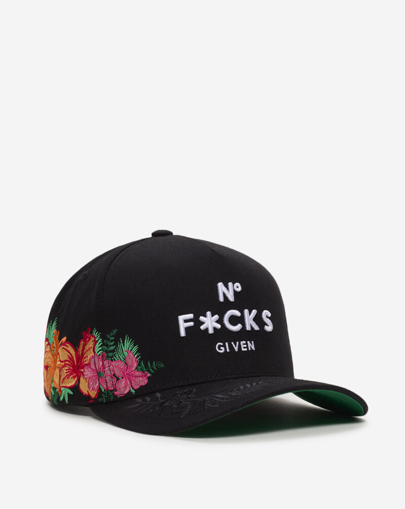 Field Grade No F Given Floral Twill Trucker Hat 1005443 Black 1