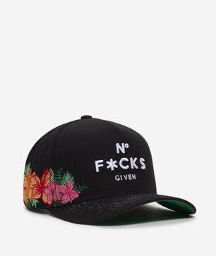 No F Given Floral Twill Trucker Hat