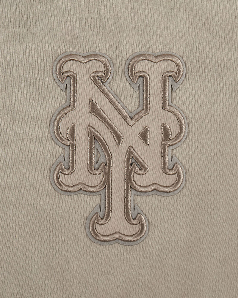 PRO STANDARD Big Boys' New York Mets Neutral Fleece Crewneck LNMB5314996-TAU Beige 4