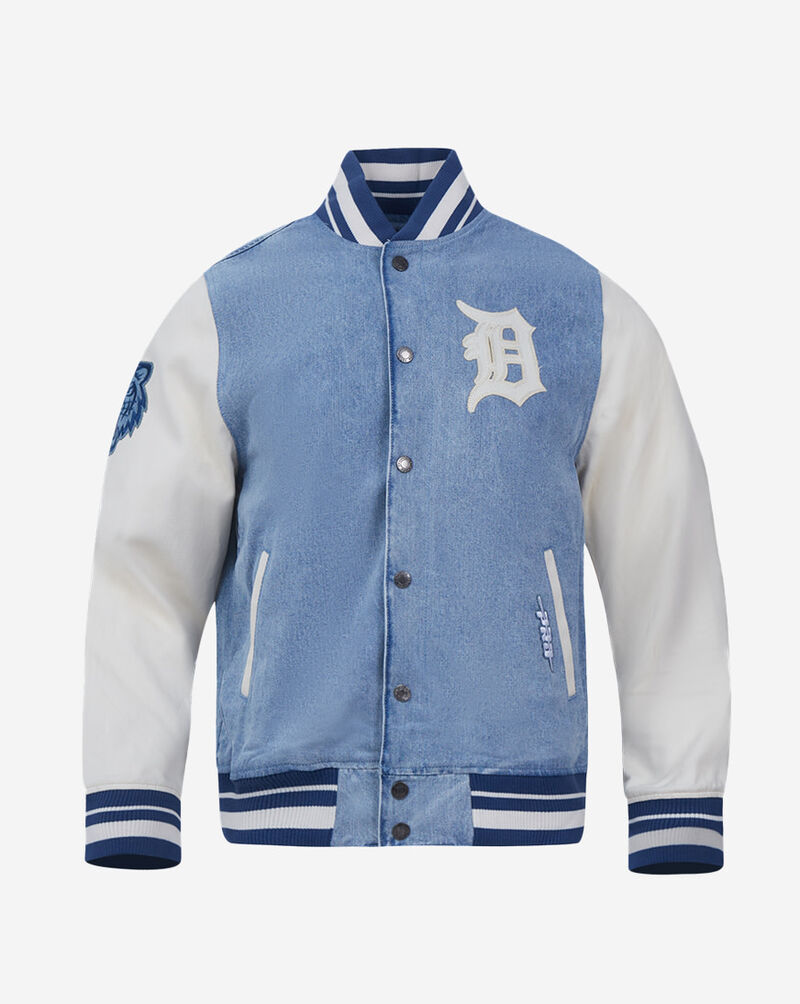 PRO STANDARD Detroit Tigers Varsity Blues Denim Varsity Jacket  LDT639137-DLN Blue 1