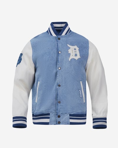 Detroit Tigers Varsity Blues Denim Varsity Jacket 