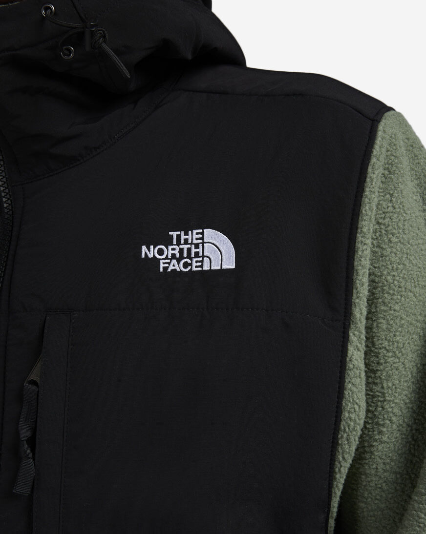 Shop The North Face Retro Denali Hoodie Jacket NF0A88XG-D0L black