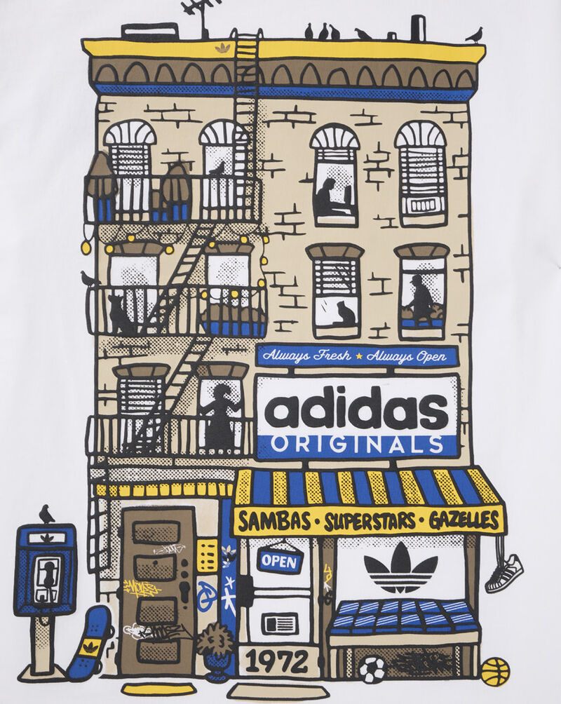 adidas Kids' Bodega Back Graphic Tee OA10003-AC08-104 White 2