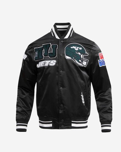 New York Jets Mash Up Rib Satin Jacket