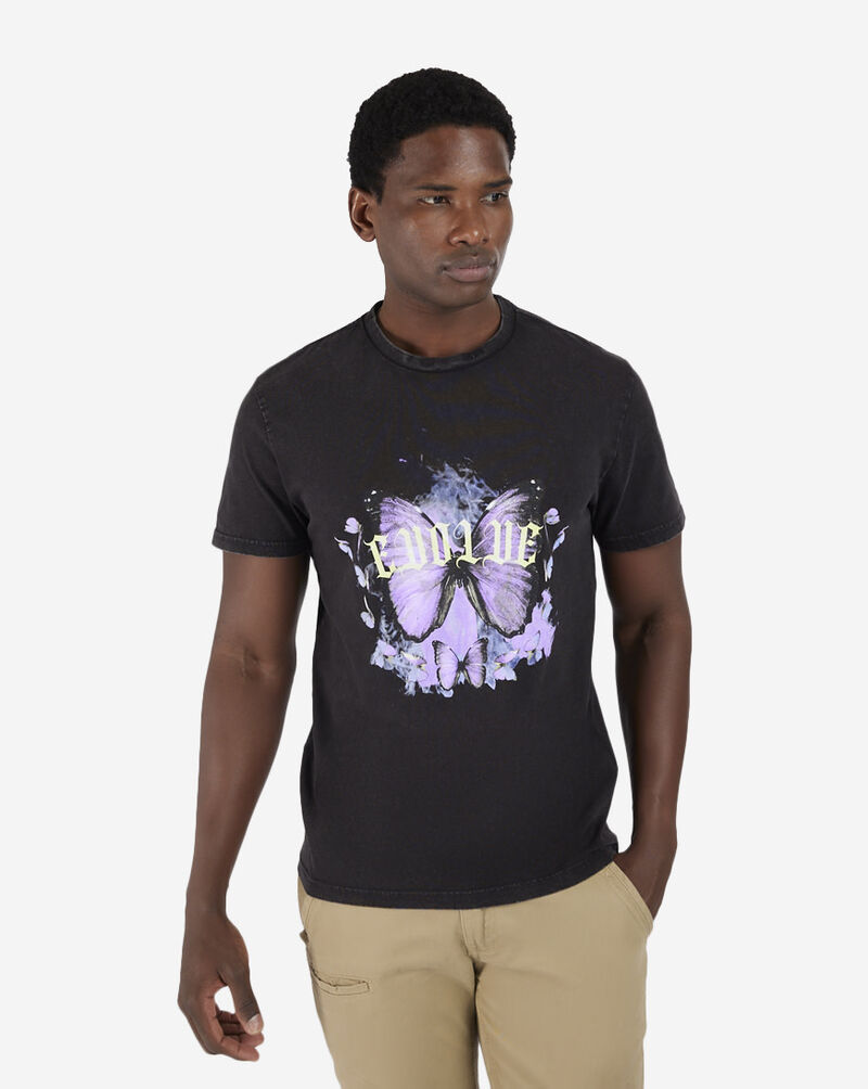Graphic Tees Evolve Butterfly Tee MTUS023 Black 1