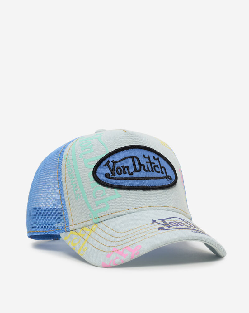 Von Dutch Tagged Trucker Hat VDHH0005-HALFBLUE Blue 1