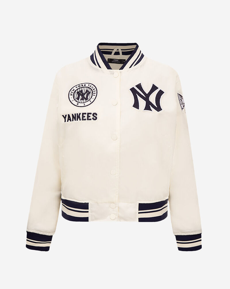 PRO STANDARD New York Yankees Retro Classic Rib Satin Jacket LNYU35768-EMN cream 1