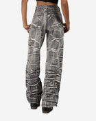 American Bazi Whisker Wash Stacked Denim Jeans ABWH-2001 Grey 2