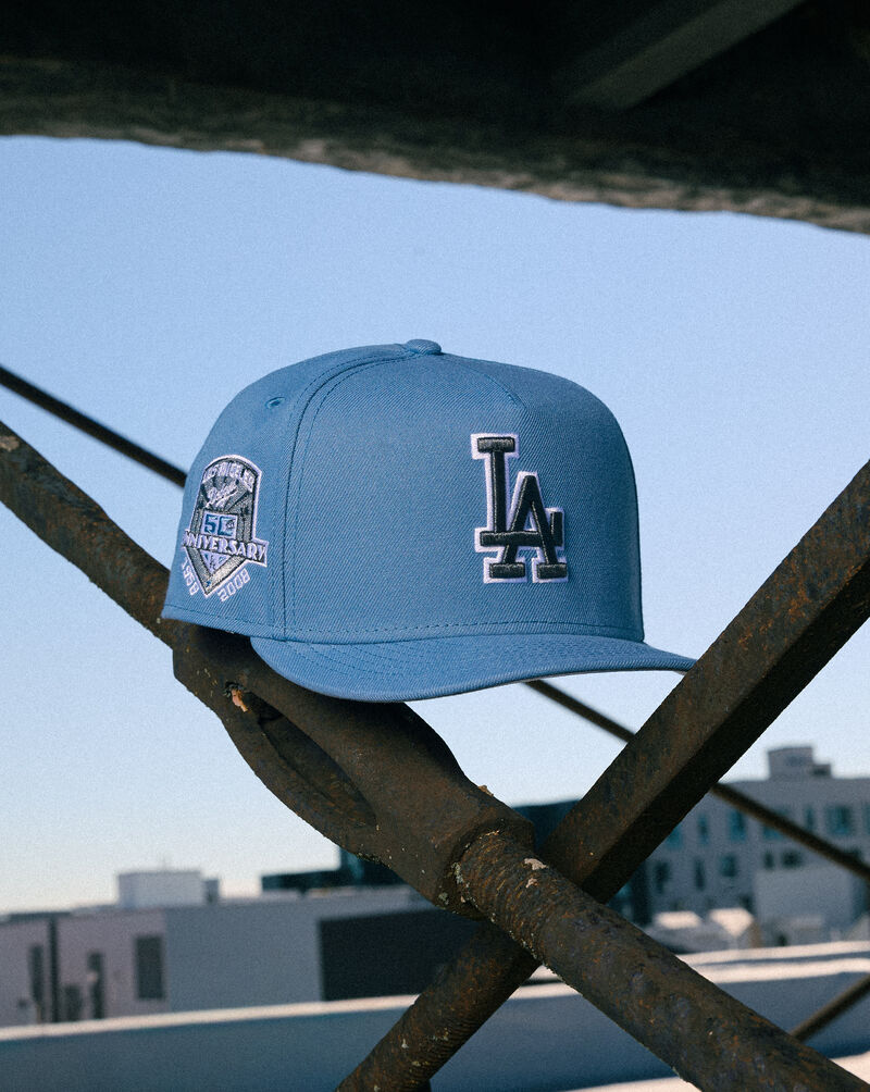 New Era 9Fifty Los Angeles Dodgers A-Frame Snapback Hat 71084056 Blue 5