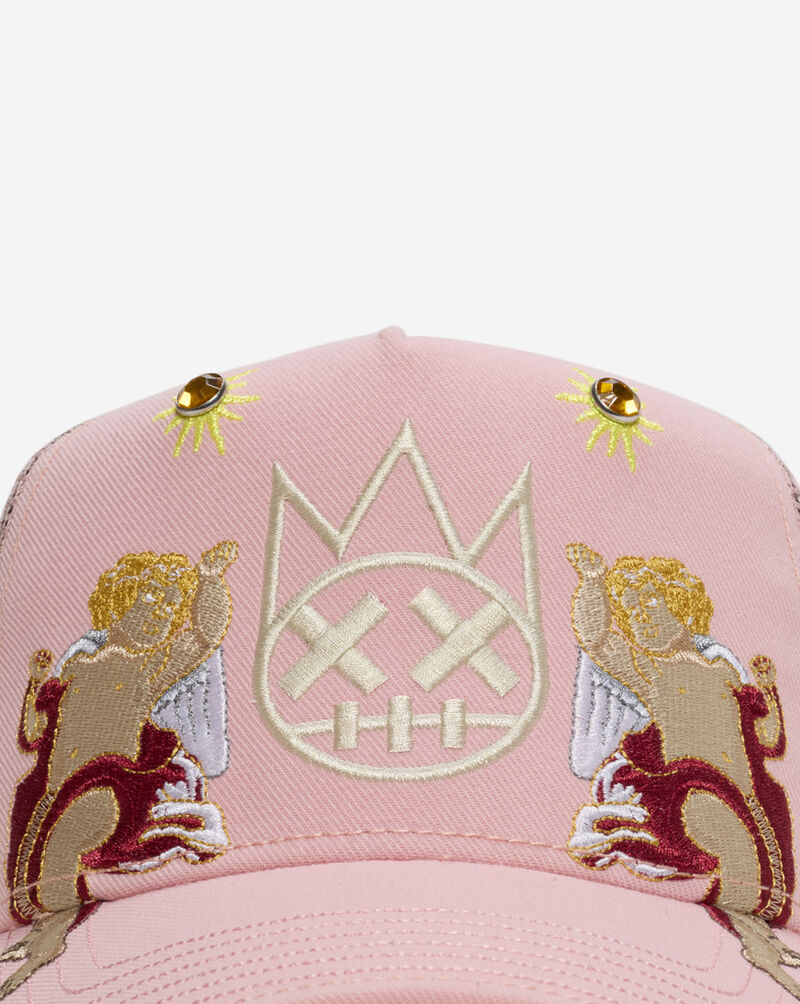 Cult of Individuality Angels Mesh Back Trucker Hat 626AS-CHS02A Pink 2