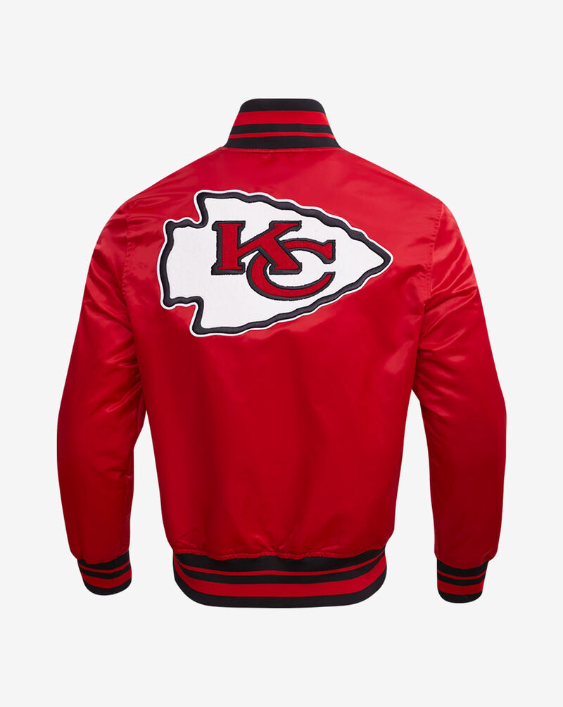 PRO STANDARD Kansas City Chiefs Retro Classics Rib Satin Jacket FKC6410364-RBK Red 2