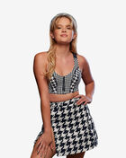IVY PARK Allover Print Zip Bra 2.0 
