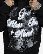 Hasta Muerte Praying Angel Hoodie HMPRYANGELHD-BLK Black 3